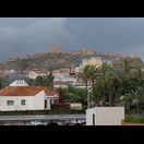 Der Blick aus unserem Hotelzimmer auf die die mittelalterliche Festung Castillo de Lorca